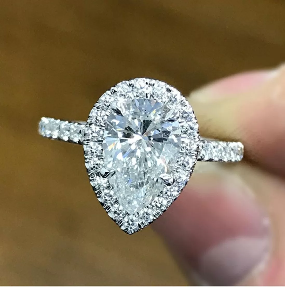 lab created diamond promise ring scratches easily