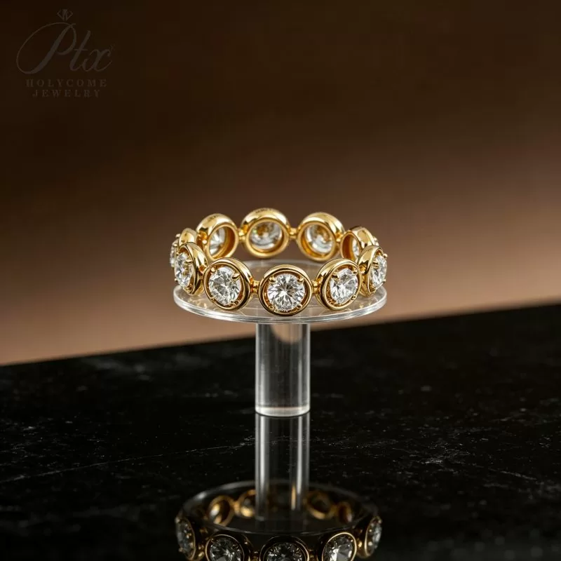 what is the moissanite diamond promise ring