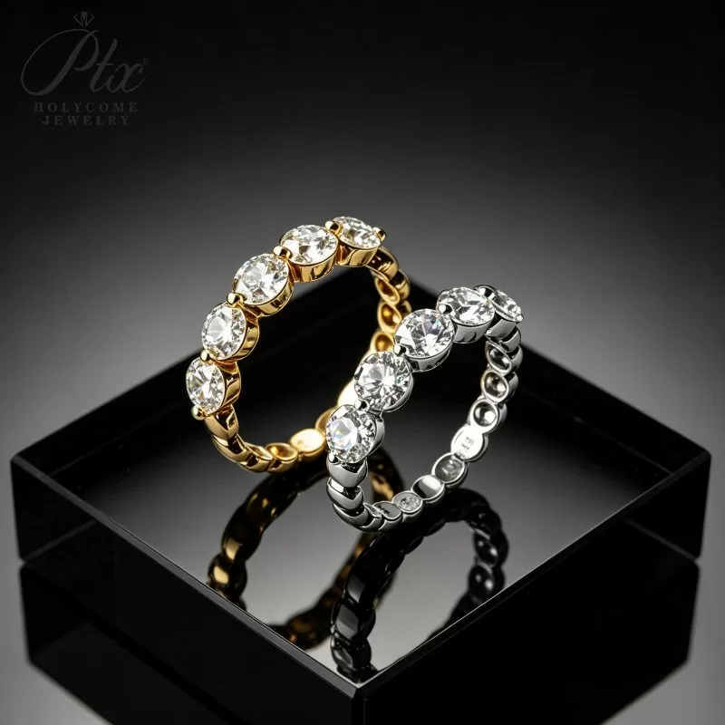 best delicate cultivated diamond eternity ring