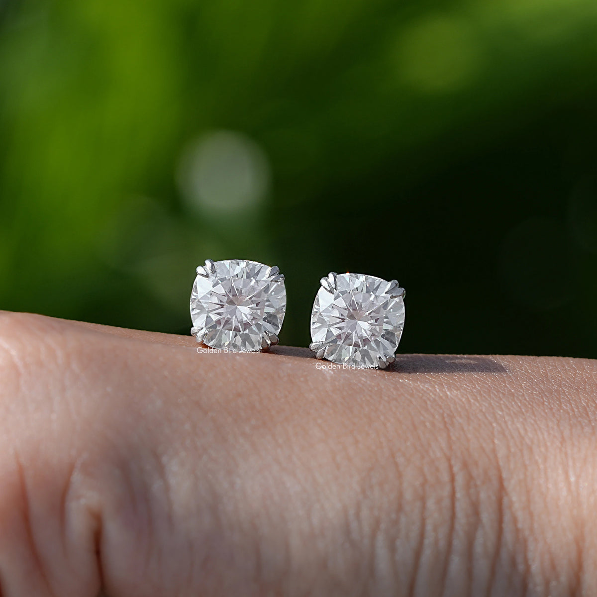 party lab created diamond halo ring