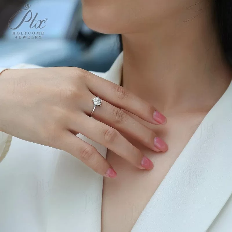 what is the moissanite diamond promise ring