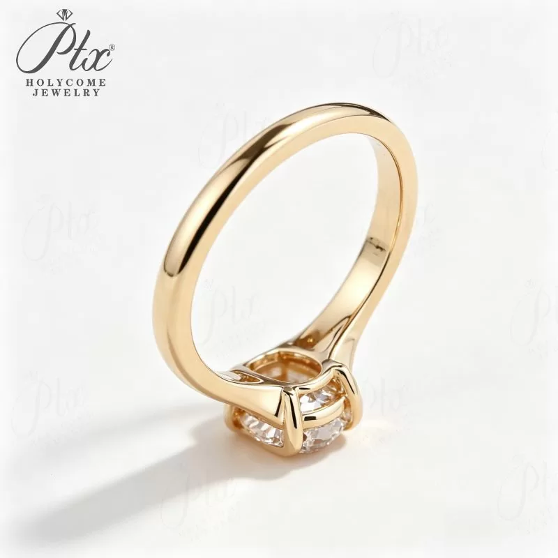 moissanite halo ring gift for office