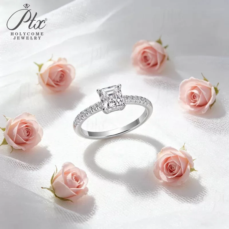 h color synthetic diamond engagement ring price