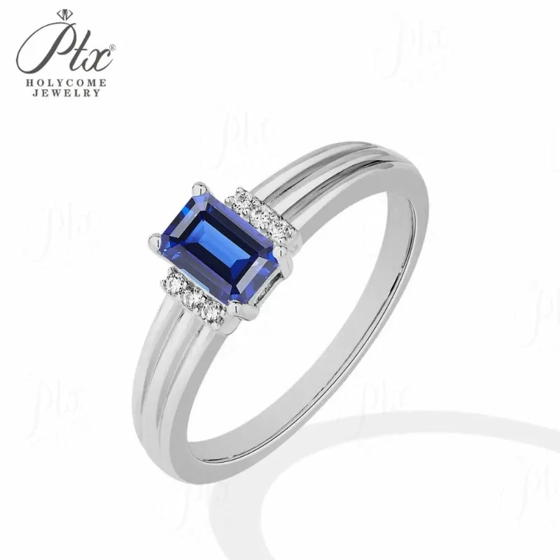 christmas moissanite stone ring